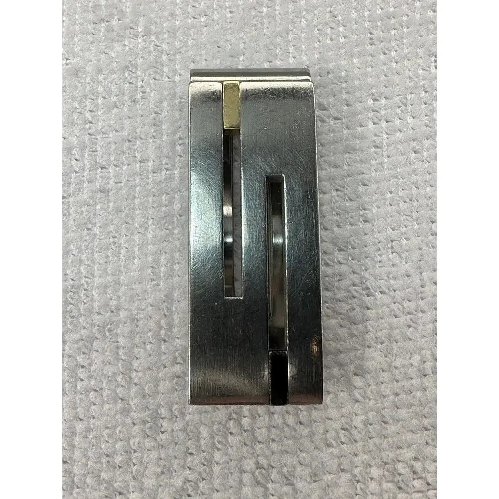 Stainless Steel Titanium 18k Gold  Money‎ Clip 2” USED, Signed MJYX
